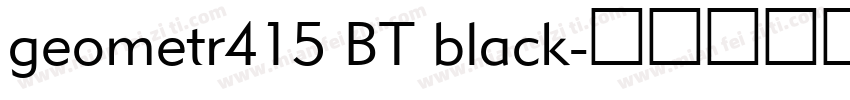 geometr415 BT black字体转换